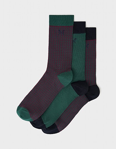 3 Pack Bamboo Socks in Navy