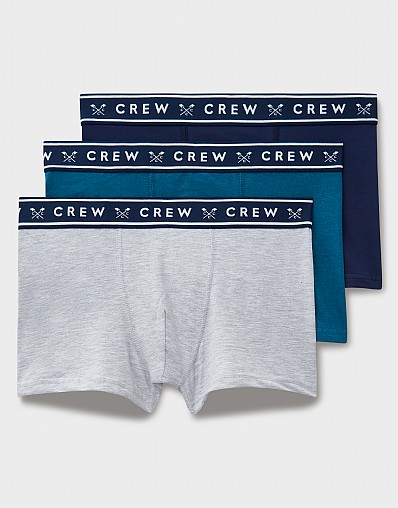 3 Pack Boxer Brief in Grey, Blue & Navy