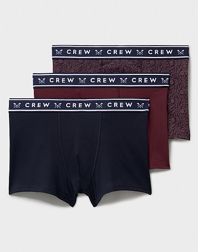 3-Pack Boxer Brief in Navy and Burgundy