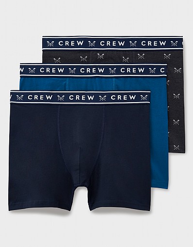 3 Pack Jersey Boxer in Navy Blue