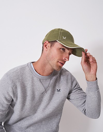 Piped Cap in Khaki