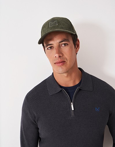 Cotton Corduroy Cap in Khaki