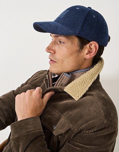 Courduroy Cap in Navy