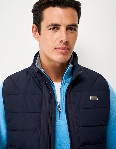Bramham Padded Gilet in Navy