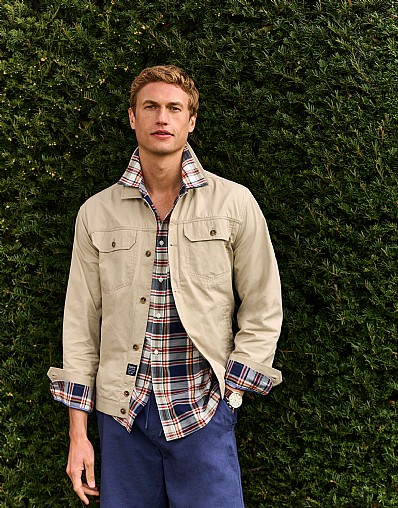 Sandley Twill Jacket in Stone