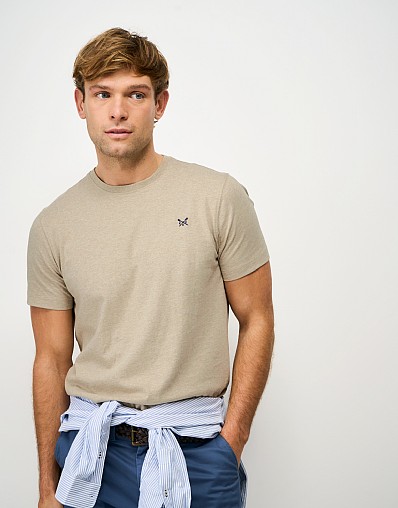 Crew Classic Tee in Dark Beige