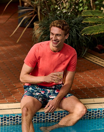 Crew Classic Tee in Coral