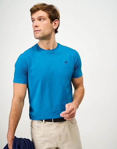 Crew Classic Cotton Tee in Petrol Blue