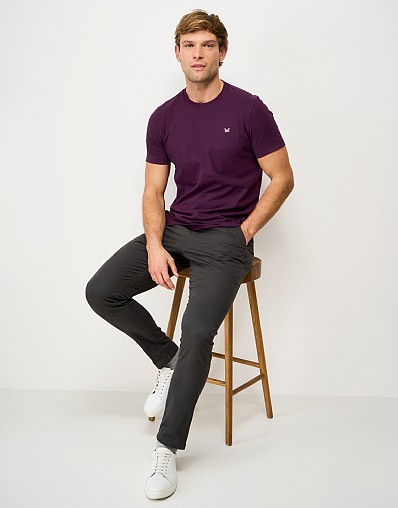 Crew Classic Cotton Tee in Purple