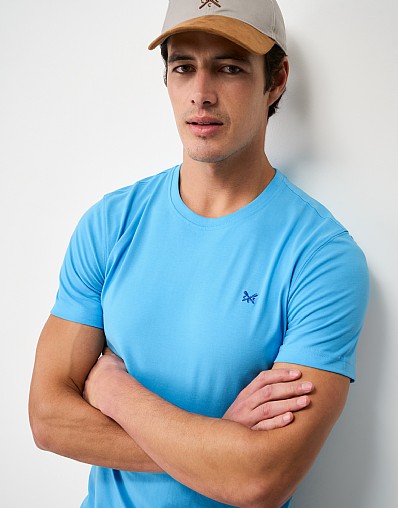 Crew Classic Tee in Mid-Blue