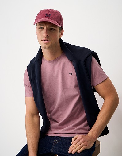 Crew Classic Cotton Tee in Muted Pink Marl