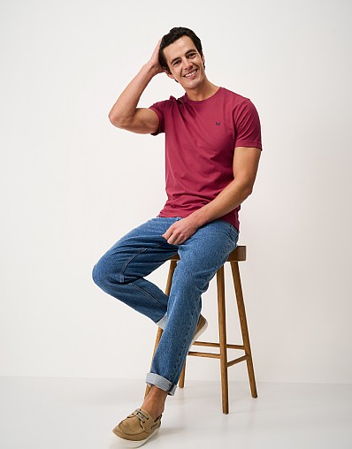 Crew Classic Tee in Deep Red