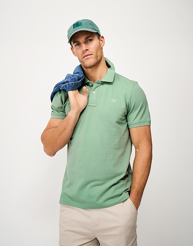Classic Piqué Polo Shirt in Light Green