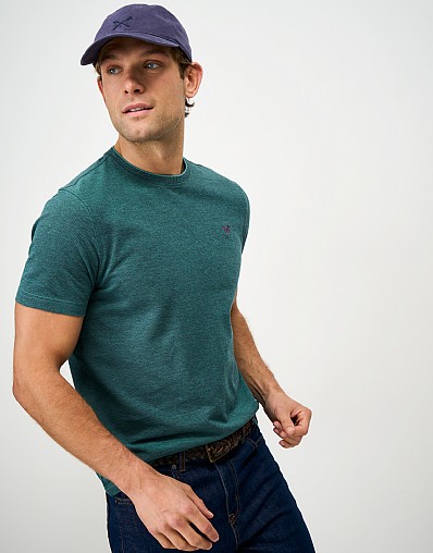 Oxford Cotton Tee in Dark Teal