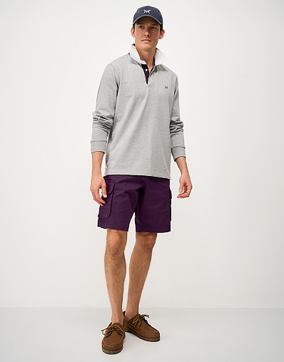 Formby Cotton-Stretch Cargo Shorts in Purple