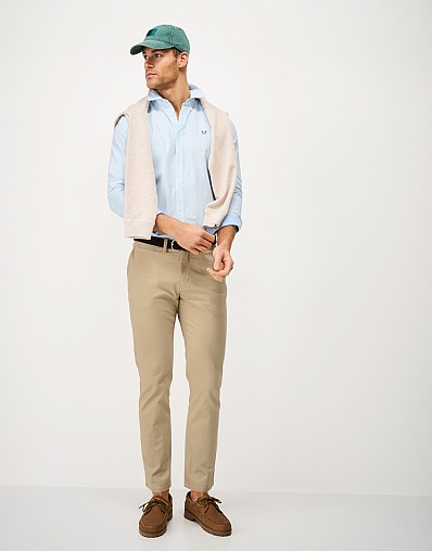 Straight Chino in Stone Beige