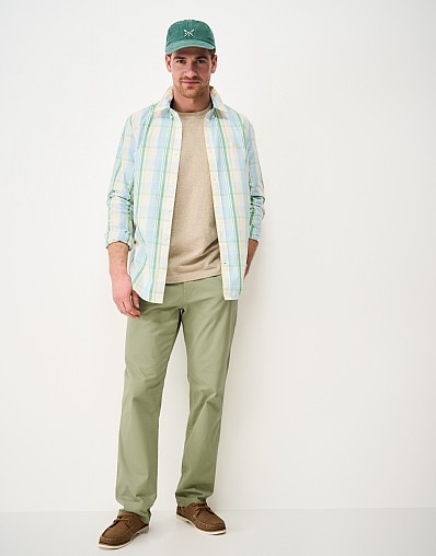 Straight Chino in Muted Green