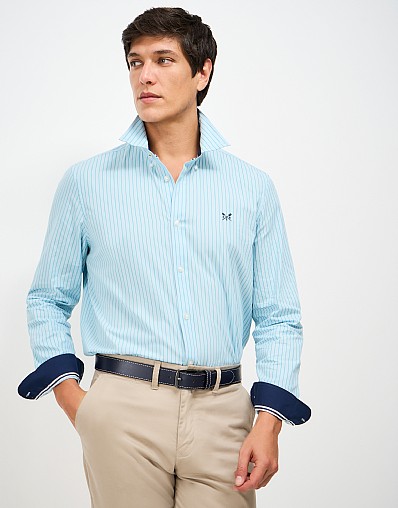 Contrast Stitch Belt in Navy