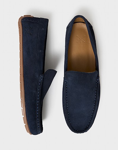 Suede Drivers in Navy