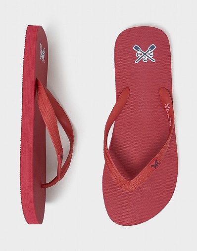 Flip Flops in Cherry Red