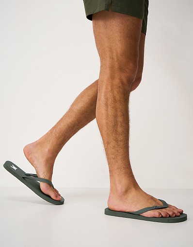 Flip Flops in Olive Green