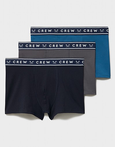 3 Pack Boxer Briefs in Grey