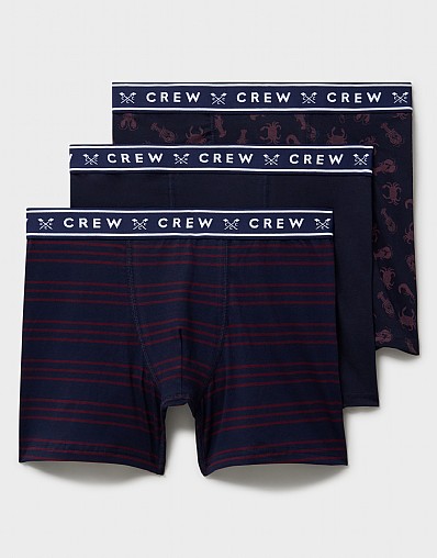3 Pack Jersey Boxers in Navy