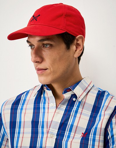 Crew Cotton Cap in Red