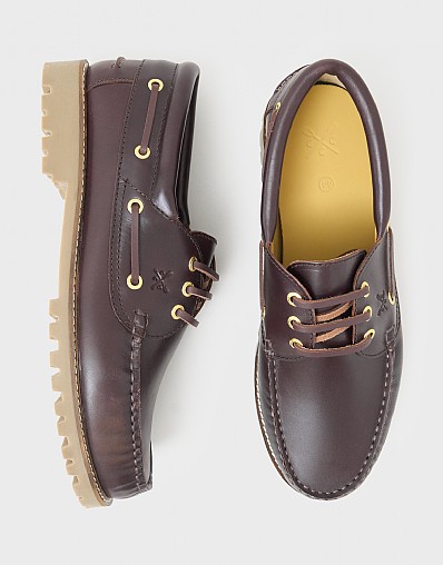 Winter Deck Shoe in Burgundy