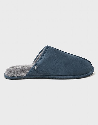 Mule Slippers in Navy