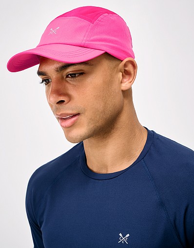 Active 5 Panel Cap in Raspberry Pink