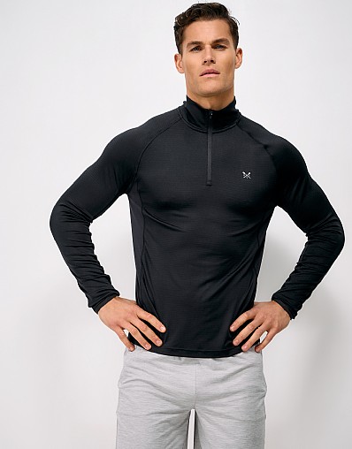 Constructed Core Sport Half Zip in Black