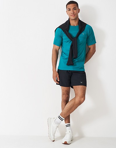 Stretch Active 7 Inch Shorts in Black