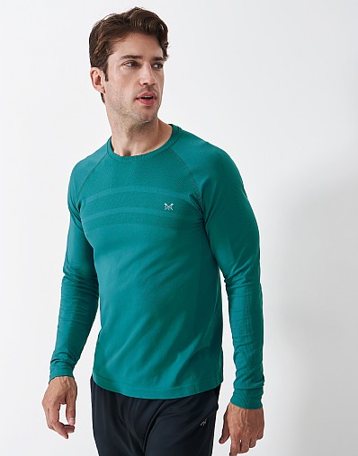 Long Sleeve Seam Free Tee in Teal
