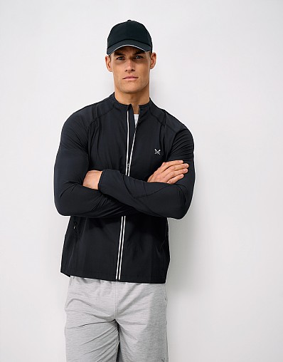 Bi-Stretch Running Jacket in Black