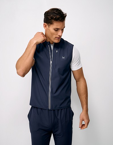 Stretch Running Gilet in Dark Navy