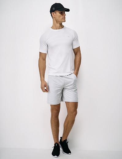 Active Comfort Studio Panelled Shorts in Grey Marl