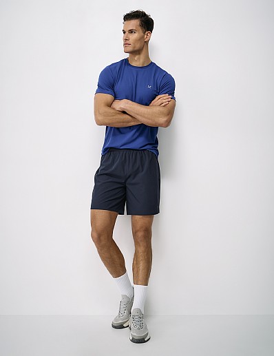 Mesh Inner Active Short in Navy