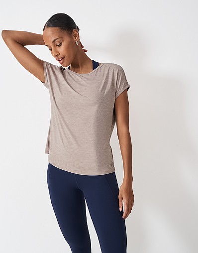 Relaxed Sports T-Shirt in Nude