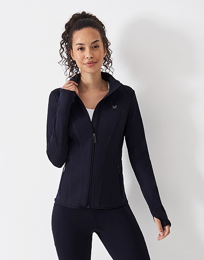 Activewear Zip Through Jacket in Navy