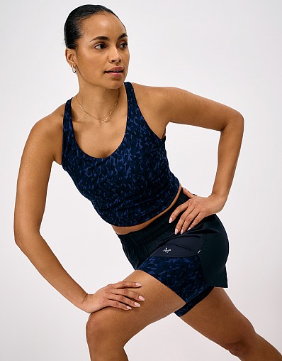 2-in-1 Woven Active Shorts in Navy