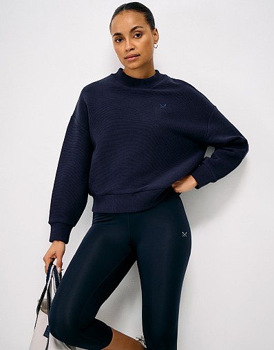 Ottoman Cooldown Sweat in Navy