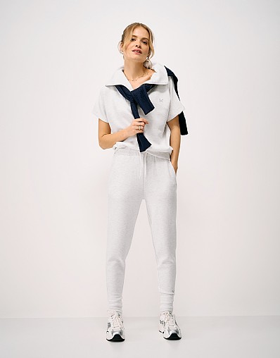 SuperLuxe Cuffed Jogger in Oatmeal