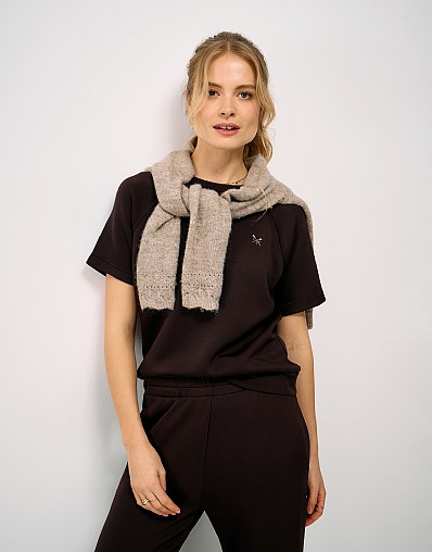 SuperLuxe Tee in Brown