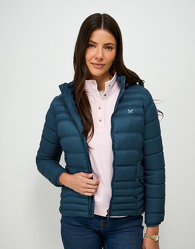 Lightweight Padded Showerproof Jacket in Blue