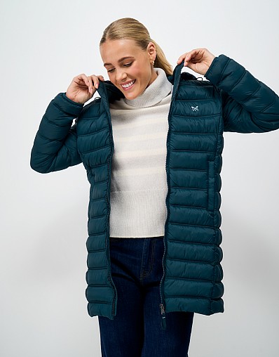 Lightweight Padded Coat in Blue