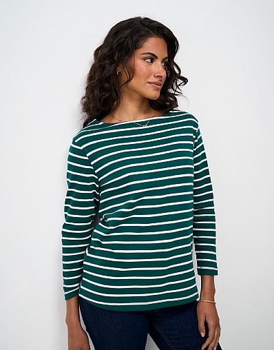 Ultimate Breton in Green and White Stripes