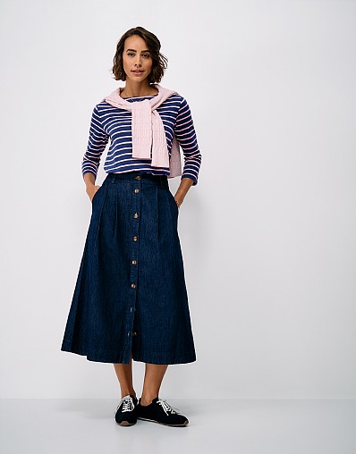 Essential Cotton Breton in Blue & Pink Stripe