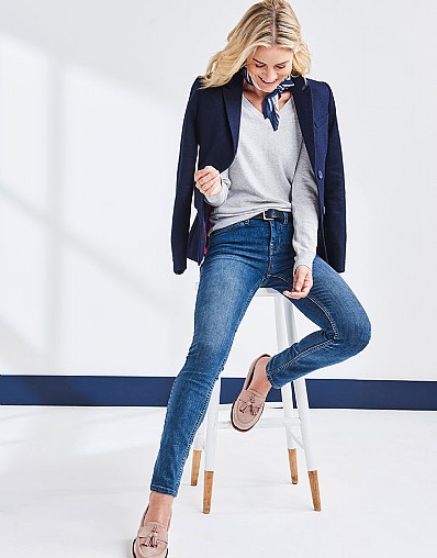 Grasmere Wool Blazer In Dark Navy