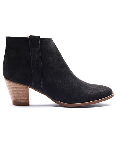 Women's Isabelle Boot in Black Suede from Crew Clothing